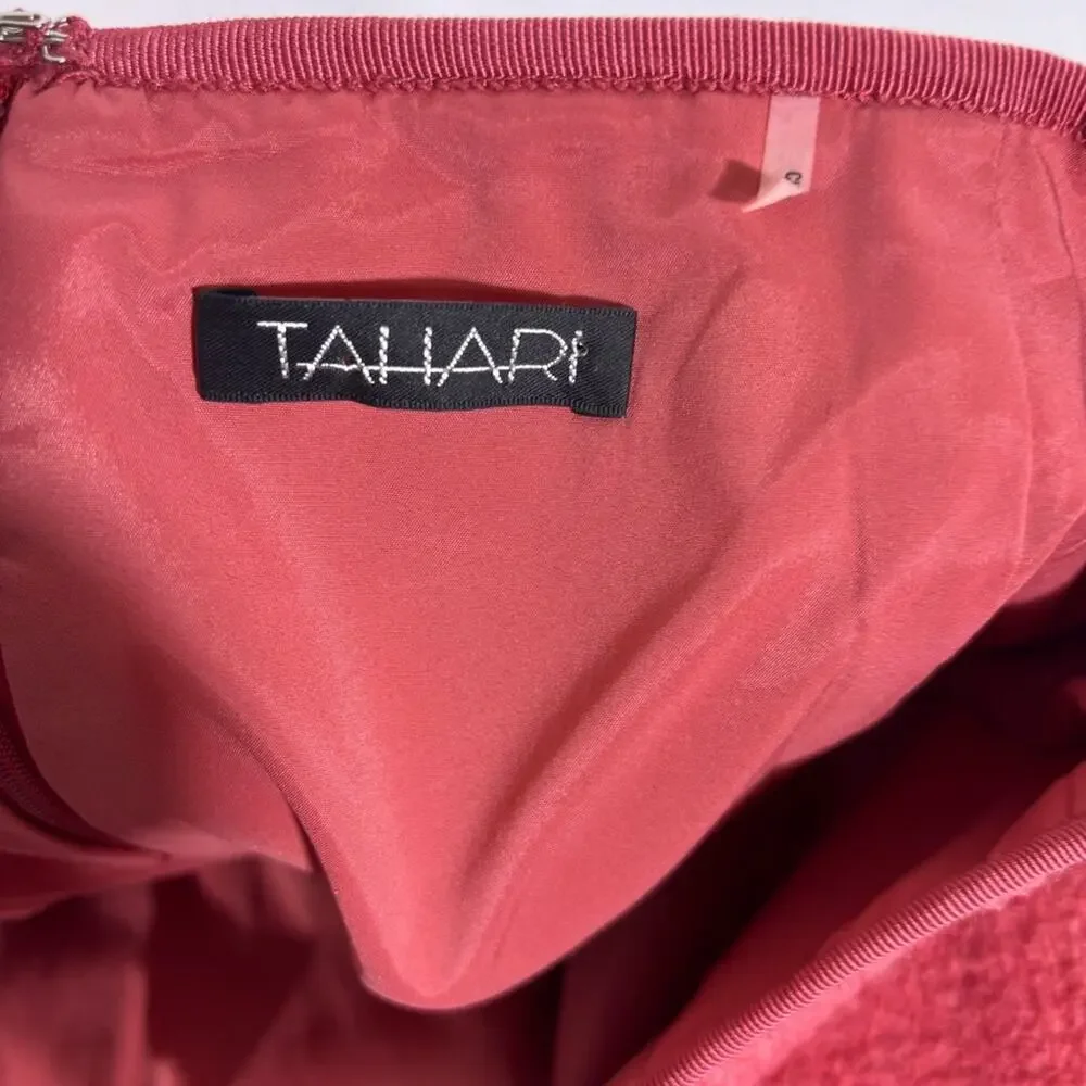 Tahari Fuzzy Pink Pencil Skirt Size 6 1051